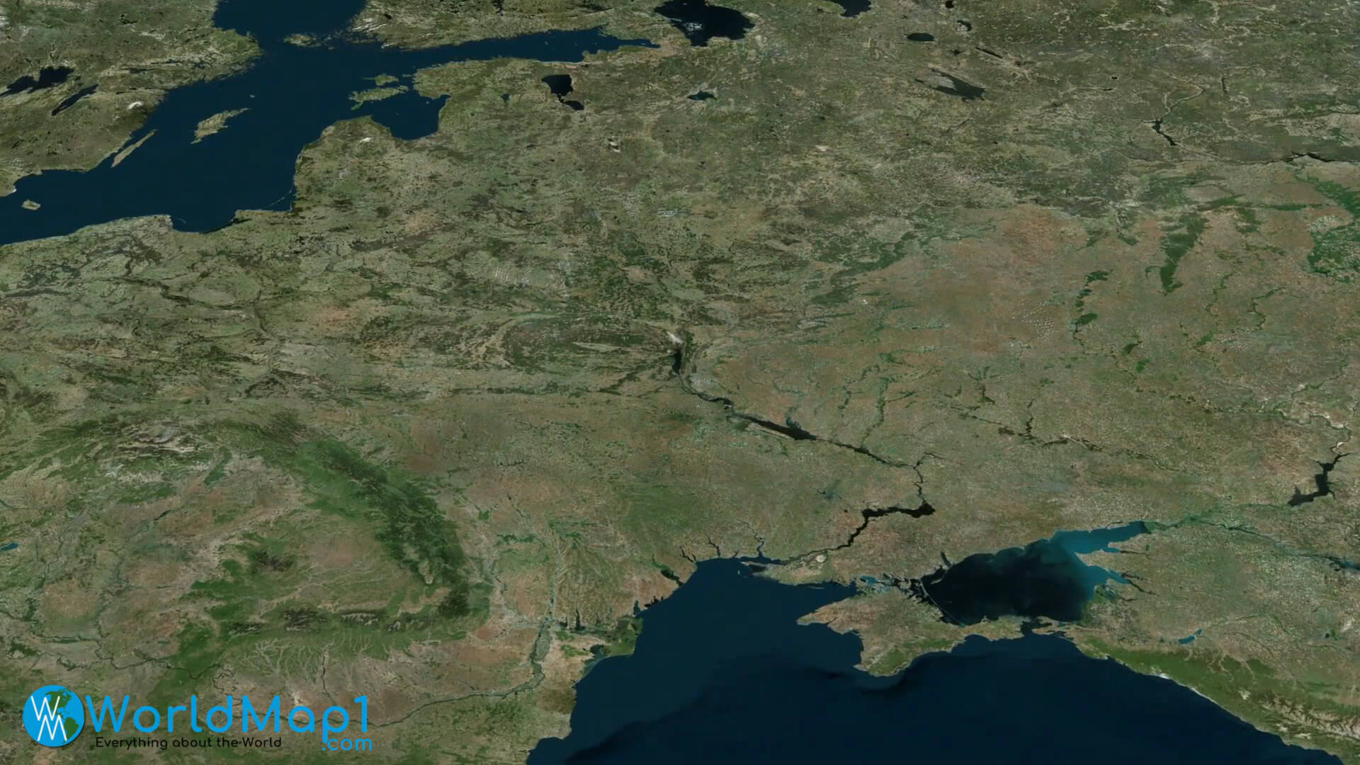 Satellite Carte de Ukraine